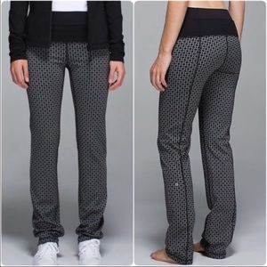 Lululemon Straight Up Tri Geo Print Pants Low Rise Yoga Workout Gym Medium